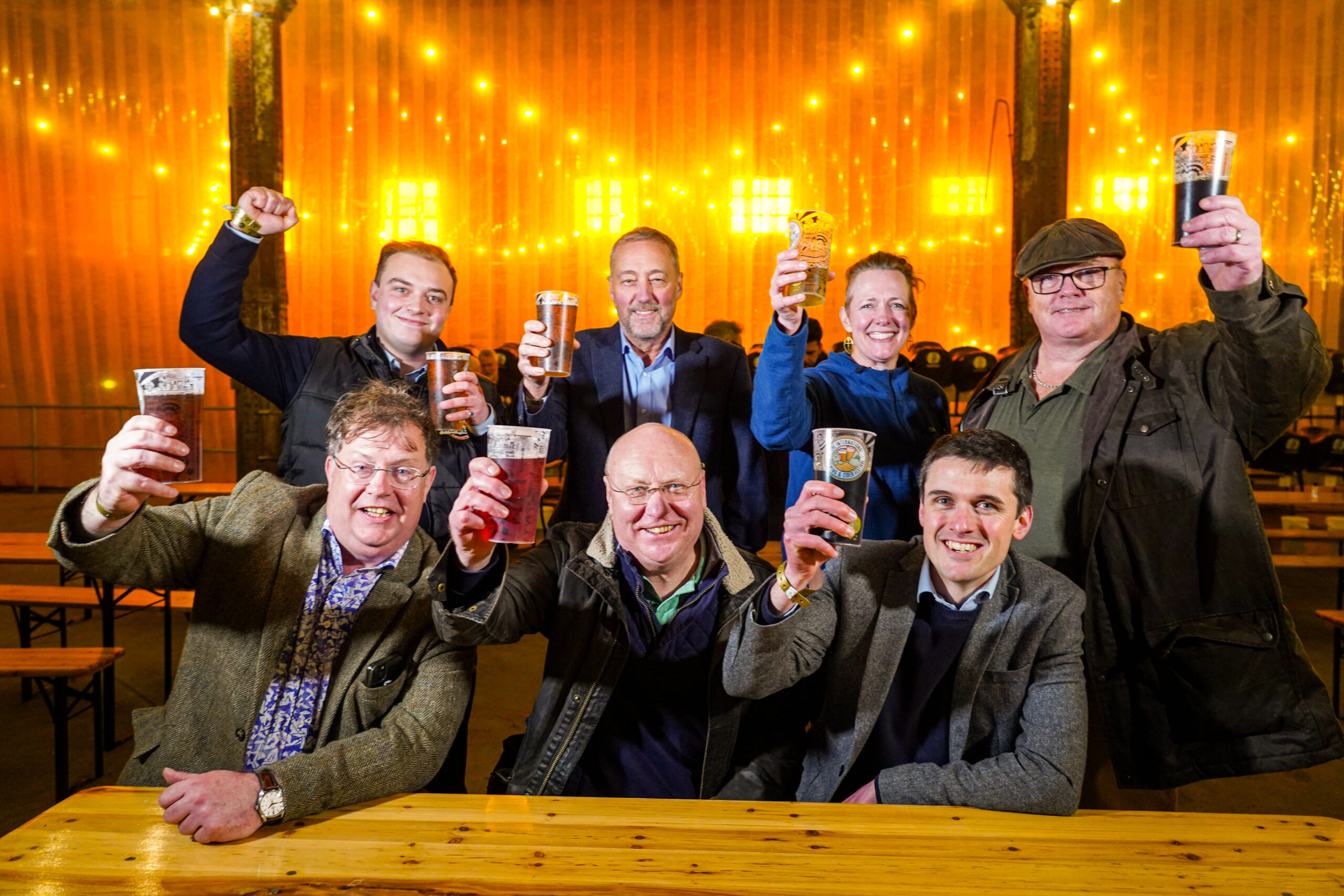 Medal winners cheering at the lastest edition of the awards in 2024