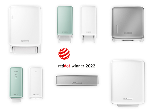 „Neue Maßstäbe für das Design von Waschräumen“: CWS PureLine gewinnt Red Dot Design Award 2022